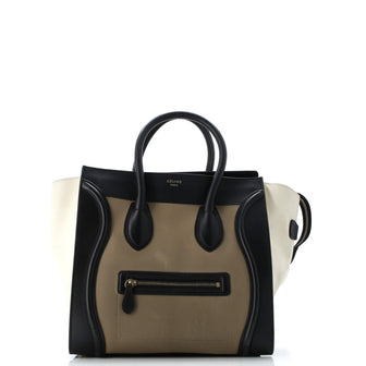 Celine Tricolor Luggage Bag Leather Mini