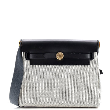 Hermes Herbag Zip Toile and Leather 20