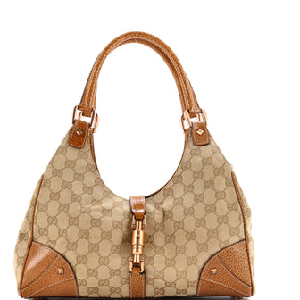 Gucci Joy Bardot Hobo GG Canvas Large