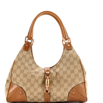 Gucci Joy Bardot Hobo GG Canvas Large