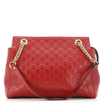 Gucci Soft Signature Shoulder Bag Guccissima Leather Medium