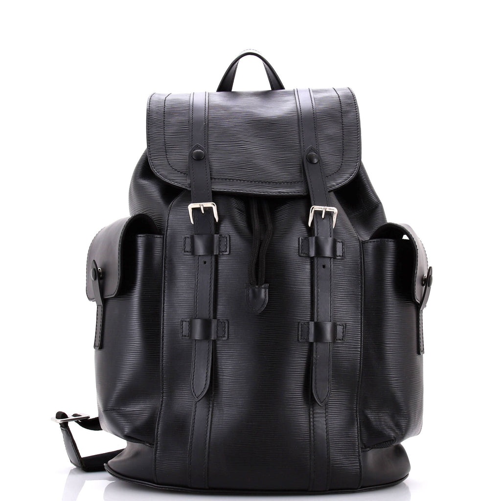 Louis Vuitton Christopher Backpack Epi Leather PM Black 3487601