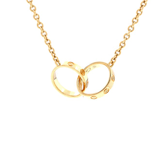 Cartier Love Interlocking Necklace 18K Yellow Gold