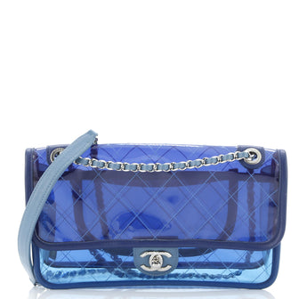 Chanel Coco Splash Flap Bag Quilted PVC With Lambskin Medium