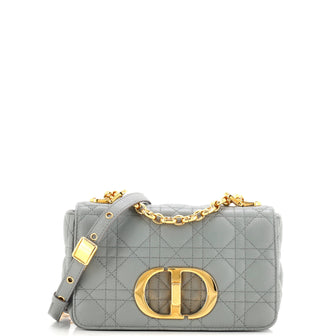 Christian Dior Caro Bag Cannage Quilt Calfskin Small