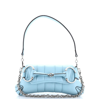 Gucci Horsebit Chain Shoulder Bag Vertical Quilted Leather Small