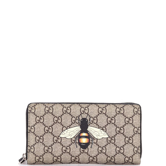 Gucci Zip Around Wallet Printed GG Coated Canvas