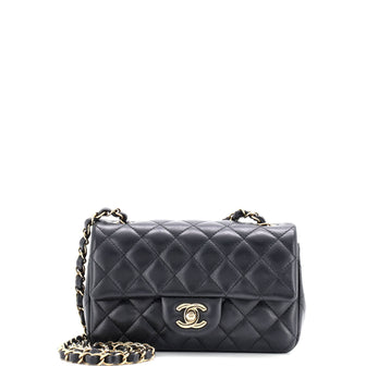 Chanel Classic Single Flap Bag Quilted Lambskin Mini
