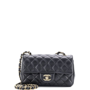 Chanel Classic Single Flap Bag Quilted Lambskin Mini
