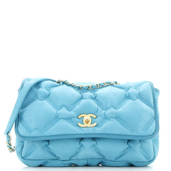 Chanel Chesterfield Flap Bag Quilted Iridescent Calfskin Medium