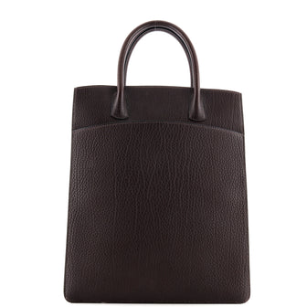 Hermes White Bus Bag Leather 30