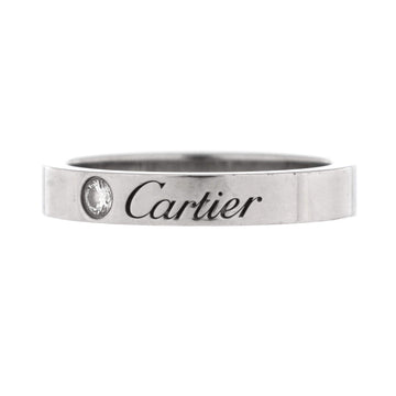 Cartier C de Cartier Wedding Band Ring Platinum with Diamond