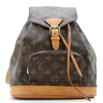 Louis Vuitton Vintage Montsouris Backpack Monogram Canvas MM