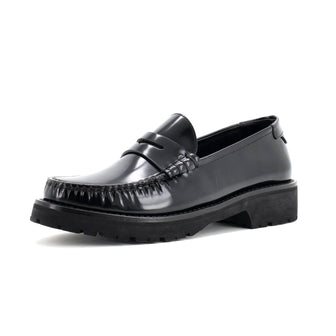 Saint Laurent Women's Le Monogram Penny Loafers Leather