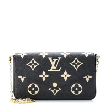 Louis Vuitton Felicie Pochette Bicolor Monogram Empreinte Giant