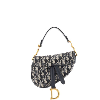 Christian Dior Saddle Handbag Oblique Canvas Mini