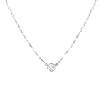 Tiffany & Co. Elsa Peretti Diamonds By The Yard Pendant Necklace Platinum with Diamond 0.20-0.29CT