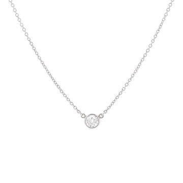 Tiffany & Co. Elsa Peretti Diamonds By The Yard Pendant Necklace Platinum with Diamond 0.20-0.29CT