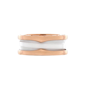 Bvlgari B.Zero1 Two Band Ring 18K Rose Gold and Ceramic
