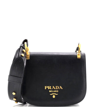 Prada Pionniere Saddle Crossbody Bag City Calfskin Small