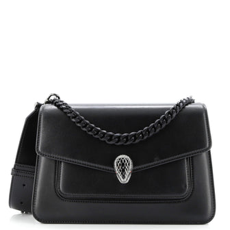 Bvlgari Serpenti Forever Maxi Chain Crossbody Bag Leather Medium