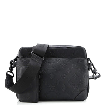 Louis Vuitton Trio Messenger Bag Monogram Shadow Leather