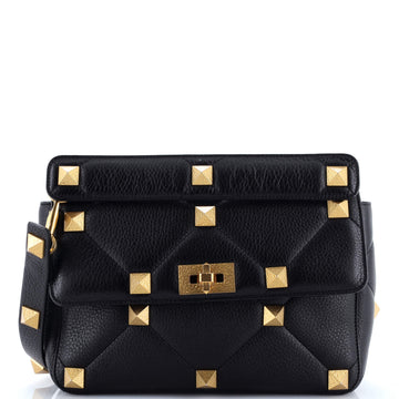 Valentino Garavani Roman Stud Flap Bag Quilted Leather Large