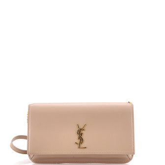 Saint Laurent Classic Monogram Phone Holder Shoulder Bag Leather