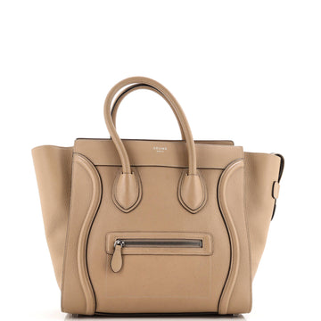 Celine Luggage Bag Grainy Leather Mini