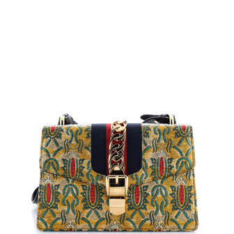 Gucci Sylvie Shoulder Bag Brocade Small