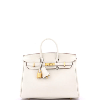 Hermes Birkin Handbag Light Togo with Gold Hardware 25