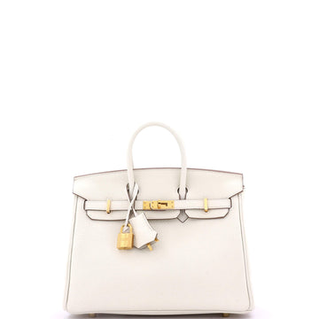 Hermes Birkin Handbag Light Togo with Gold Hardware 25