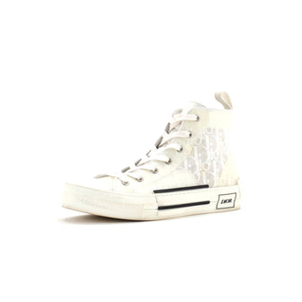 Christian Dior Women's B23 High-Top Sneakers Oblique Coated Canvas and PVC