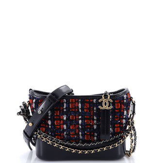 Chanel Gabrielle Hobo Quilted Tweed and Calfskin Small