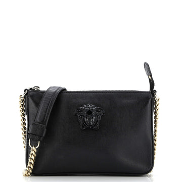 Versace Palazzo Medusa Chain Zip Crossbody Bag Leather Small