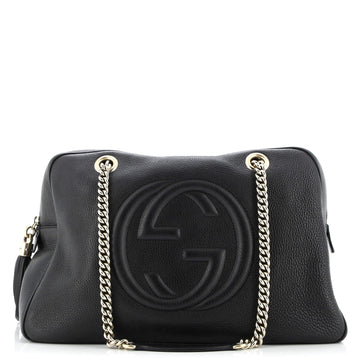 Gucci Soho Chain Zip Shoulder Bag Leather Medium