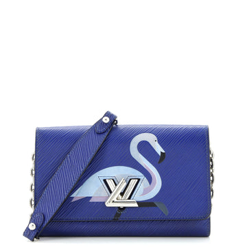 Louis Vuitton Twist Chain Wallet Bird Motif Epi Leather