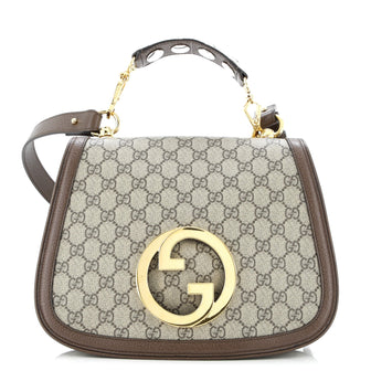 Gucci Blondie NM Top Handle Bag GG Coated Canvas Medium
