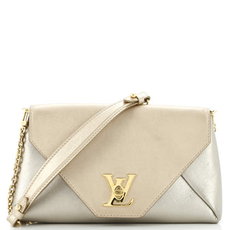 Louis Vuitton Love Note Chain Clutch Leather