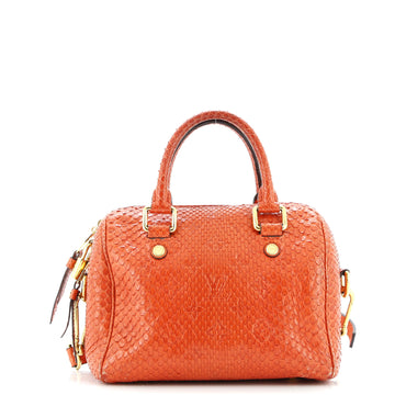 Louis Vuitton Speedy Bandouliere Bag Monogram Embossed Python 20