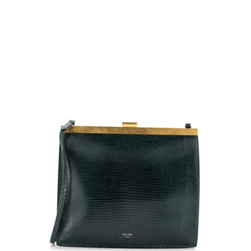Celine Clasp Crossbody Bag Lizard Mini