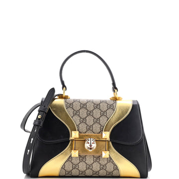 Gucci Osiride Top Handle Bag GG Coated Canvas and Leather Small