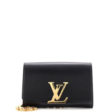 Louis Vuitton Chain Louise Clutch Leather GM