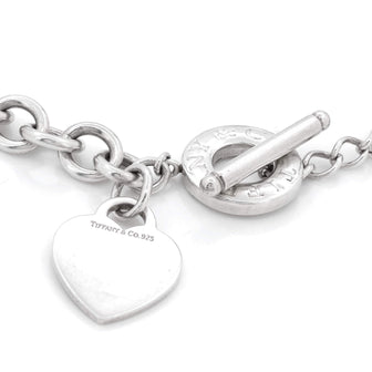 Tiffany & Co. Heart Tag Toggle Chain Necklace Sterling Silver