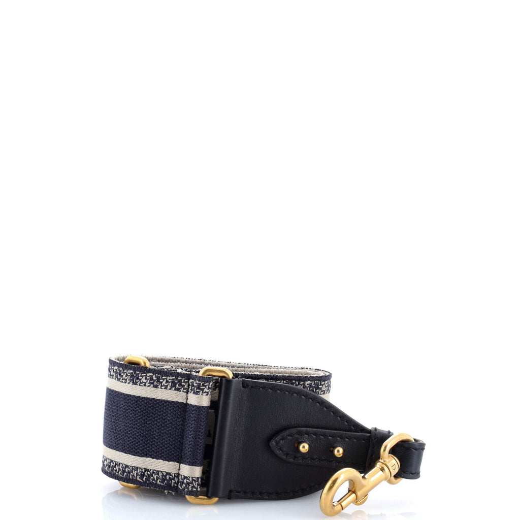 Christian Dior Logo Shoulder Strap Embroidered Canvas 349459