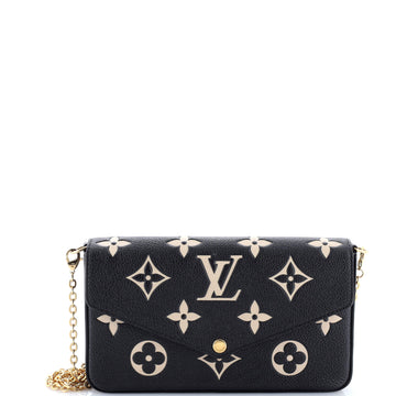 Louis Vuitton Felicie Pochette Bicolor Monogram Empreinte Giant