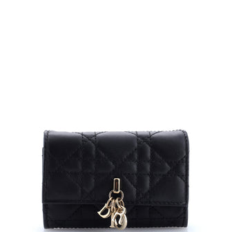 Christian Dior My Dior Glycine Wallet Cannage Quilt Lambskin