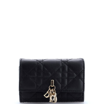 Christian Dior My Dior Glycine Wallet Cannage Quilt Lambskin