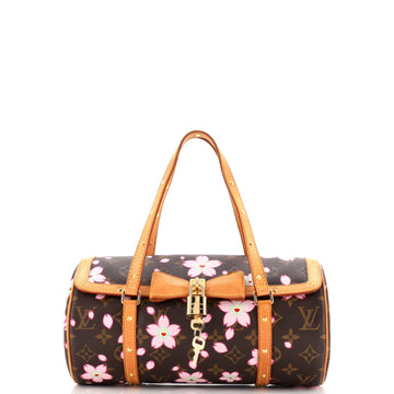 Louis Vuitton Papillon Handbag Limited Edition Cherry Blossom Monogram