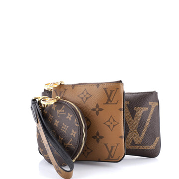 Louis Vuitton Trio Pouch Set Reverse Monogram Giant